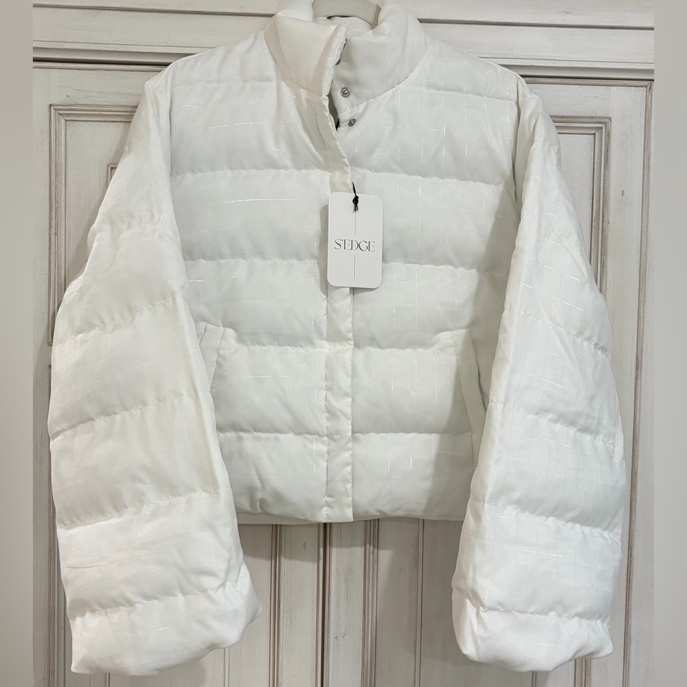 NWT SZ XL S’EDGE Bern White Puffer Opal Jacket